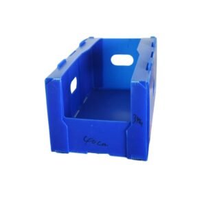 Stackable Hollow Plastic Storage Boxes with Front Opening | Warehouse Organization & Picking Containers