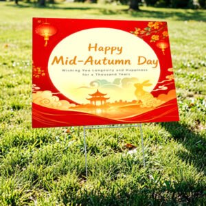 Custom Printed PP Yard Signs with H-Stakes | Waterproof Lawn Signs for Parks & Communities